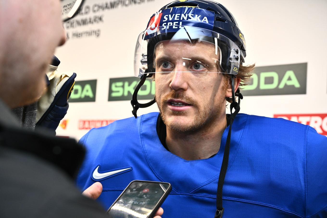 VM-spelaren Jonas Brodin har opererats. Arkivbild. Foto: Claudio Bresciani/TT