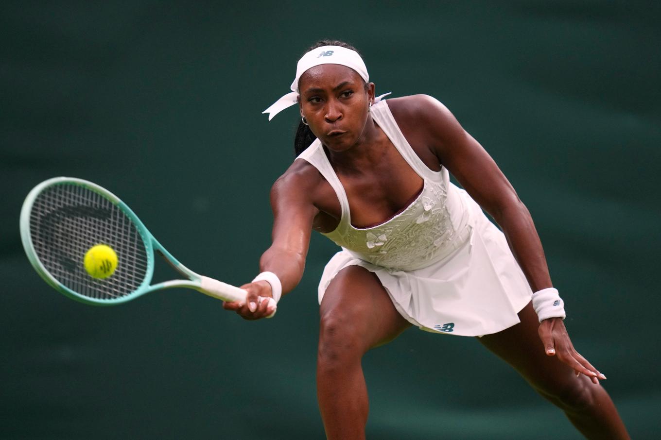 Coco Gauff förlorade i första rundan av Wimbledon. Foto: Kirsty Wigglesworth/AP/TT