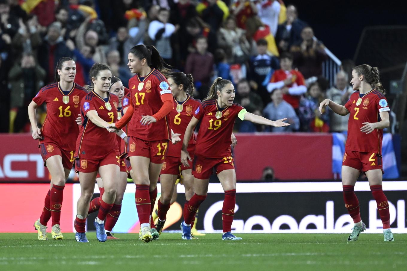 Spanien är en av favoriterna i EM. Arkivbild. Foto: Jessica Gow/TT