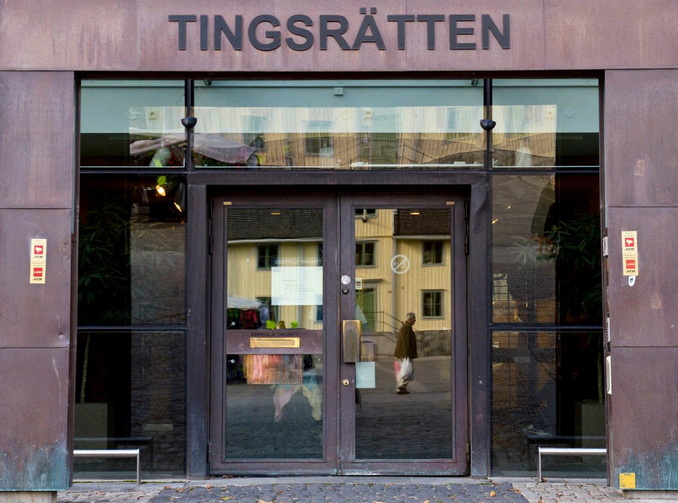 Arkivbild på tingsrätten i Södertälje. Foto: Bertil Enevåg Ericson / TT
