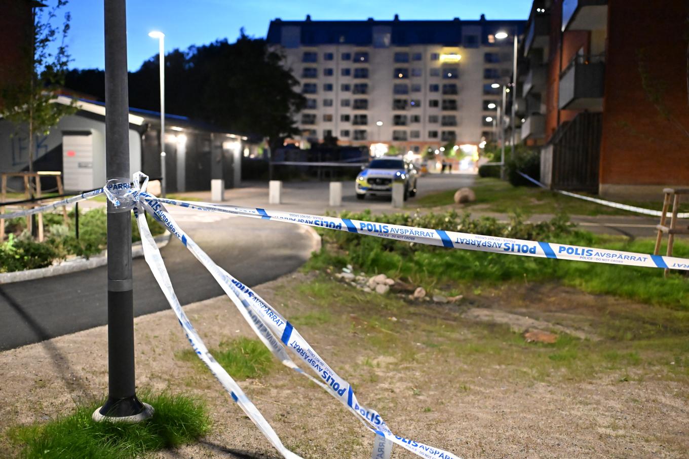 Ingen lägenhet har behövt evakueras till följd av sprängningen. Foto: Björn Larsson Rosvall/TT