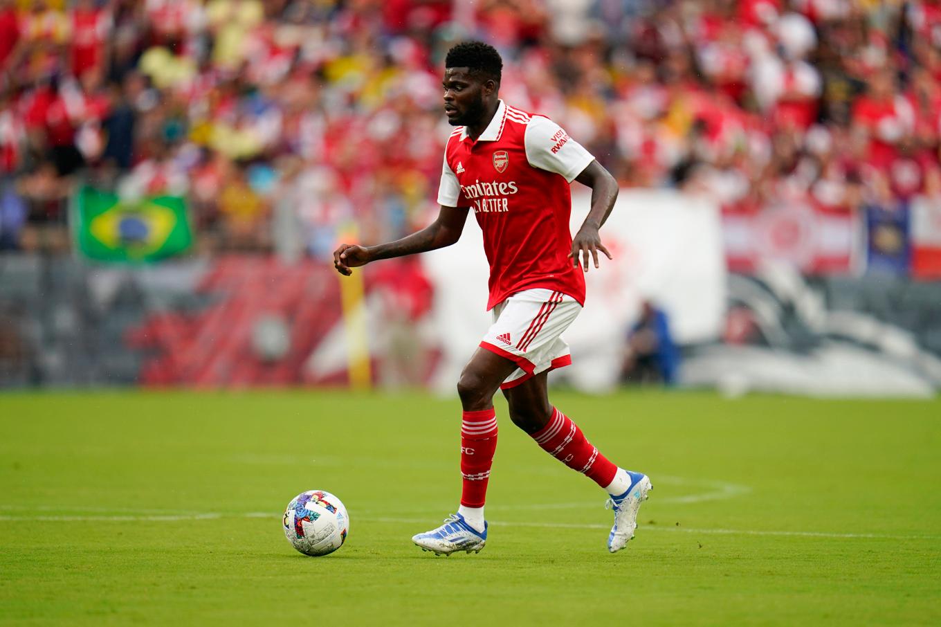 Thomas Partey. Arkivbild. Foto: Julio Cortez/AP/TT