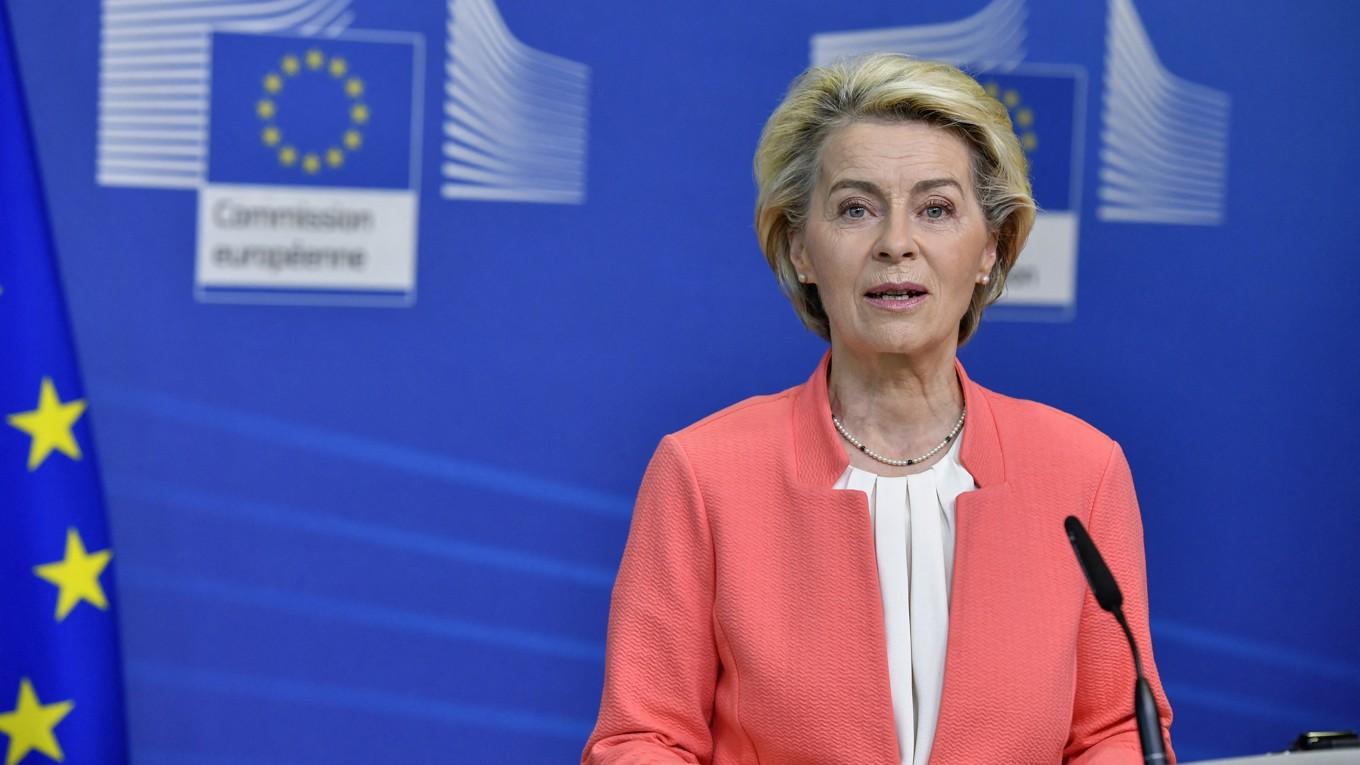 EU-kommissionens ordförande, Ursula von der Leyen. Foto: Jean-Christophe Verhaegen/AFP via Getty Images