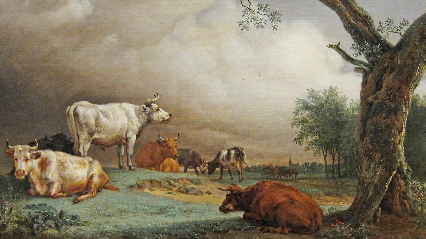 ”Boskap på äng” (1652), privat ägo. Foto: Public Domain