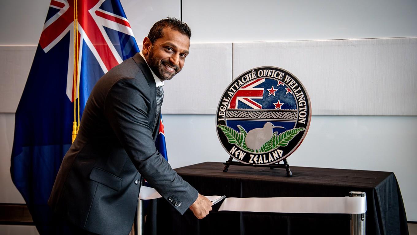 Kash Patel, chef för den amerikanska federala polismyndigheten FBI. Foto: Ola Thorsen/USA:s ambassad i Wellington