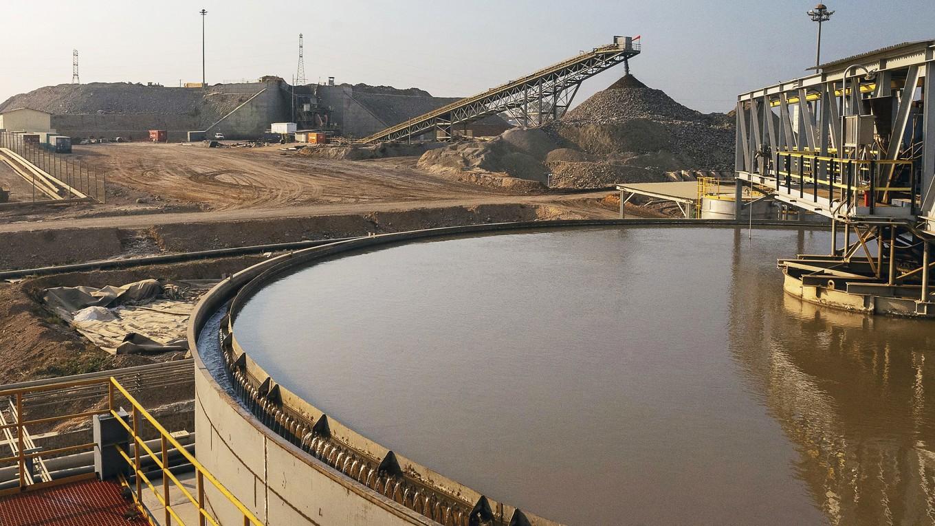 Processanläggningen vid Tenke Fungurume-gruvan i sydöstra Kongo-Kinshasa. Foto: Emmet Livingstone/AFP via Getty Images
