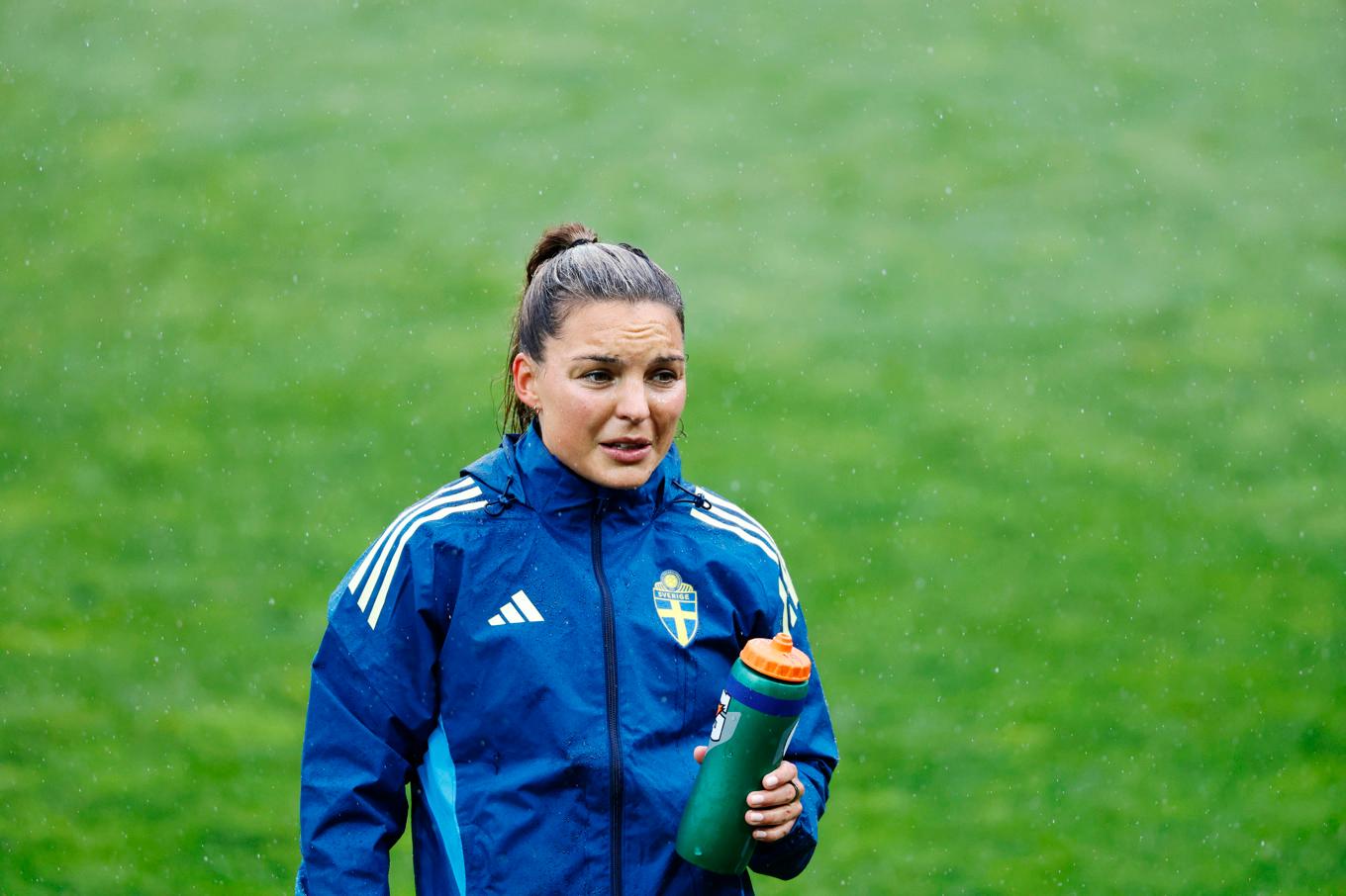 Johanna Rytting Kaneryd försäkrar att Sverige inte kommer underskatta kvällens EM-motståndare Polen. Foto: Adam Ihse/TT