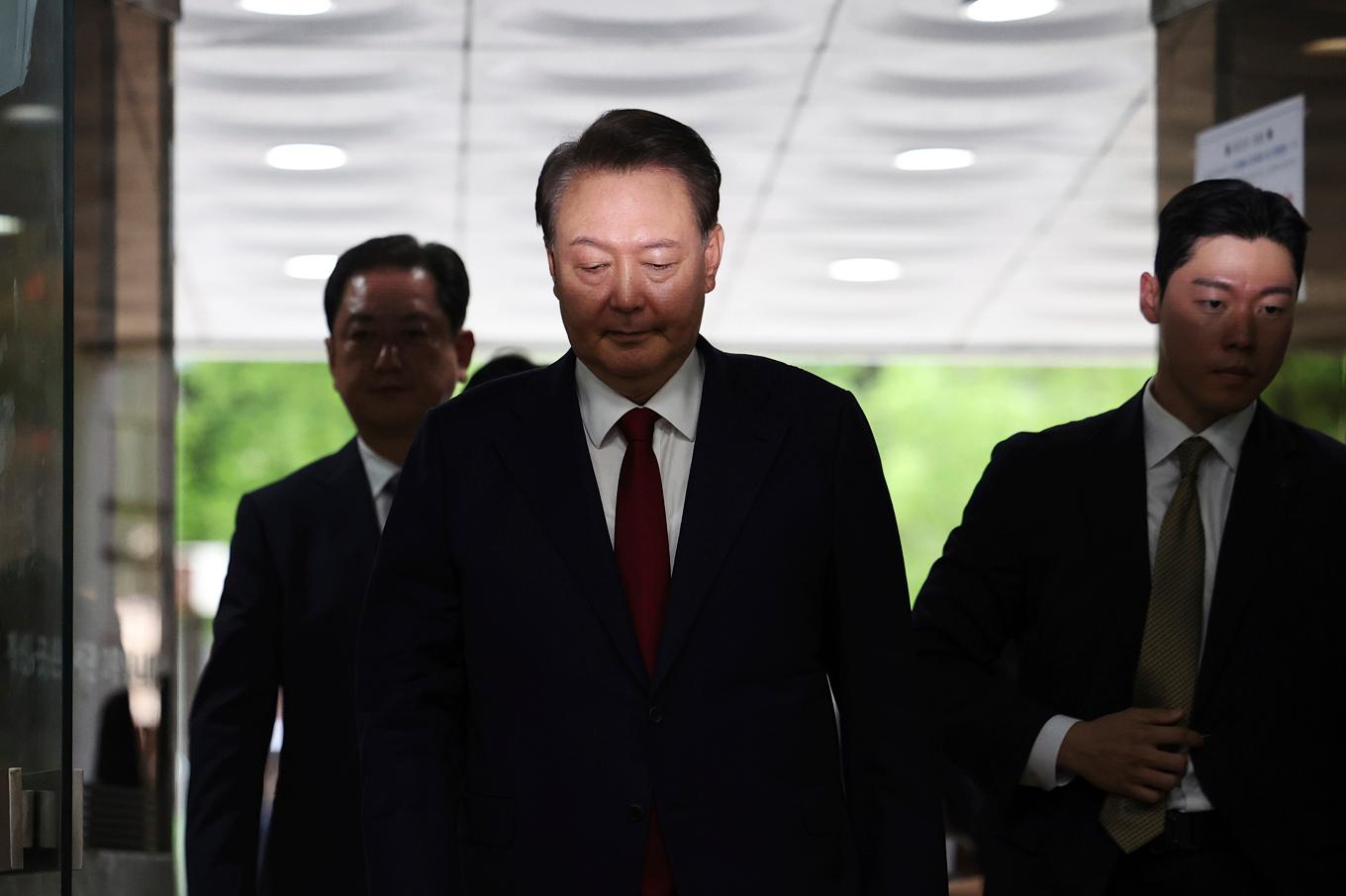 Sydkoreas avsatte president Yoon Suk-Yeol. Foto: Kim Hong-Ji/AP/TT