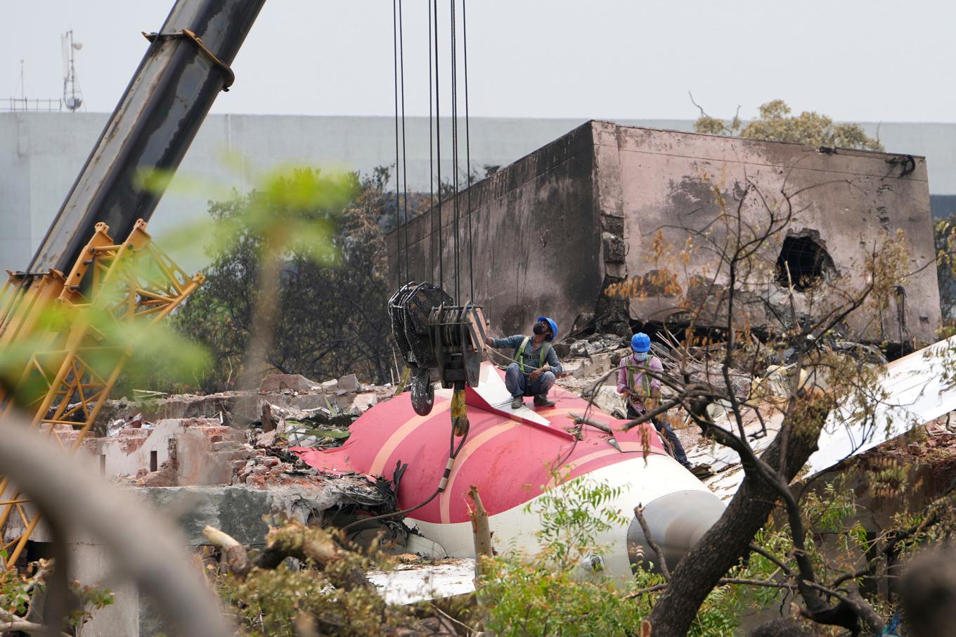 Air India-flygplanet kraschade i ett bostadsområde kort efter start. Arkivbild. Foto: Ajit Solanki/AP/TT