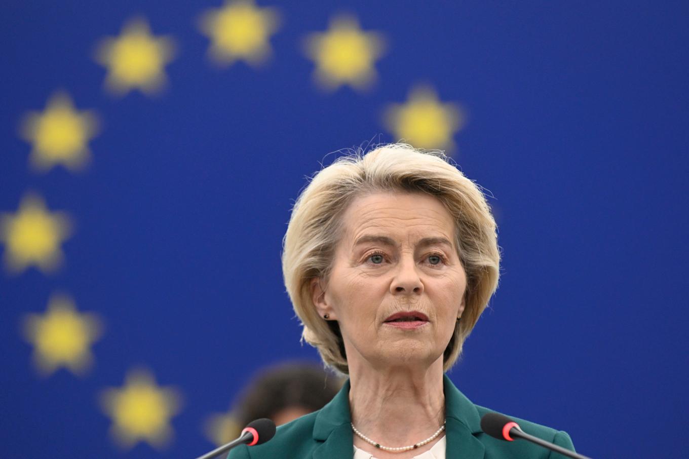 Ursula von der Leyen har träffat Indonesiens president Prabowo Subianto. Arkivbild. Foto: Pascal Bastien/AP/TT