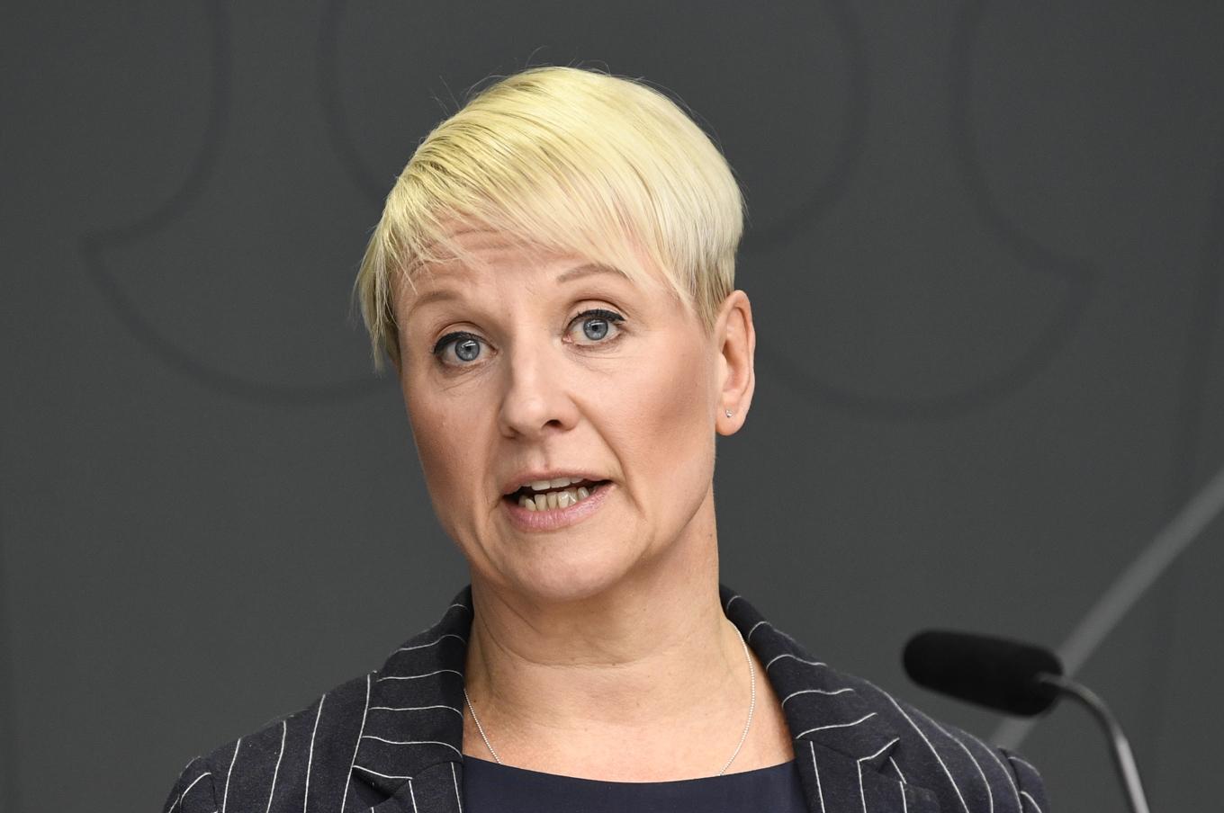 Anna Tenje (M), äldre- och socialförsäkringsminister. Arkivbild. Foto: Viktoria Bank/TT
