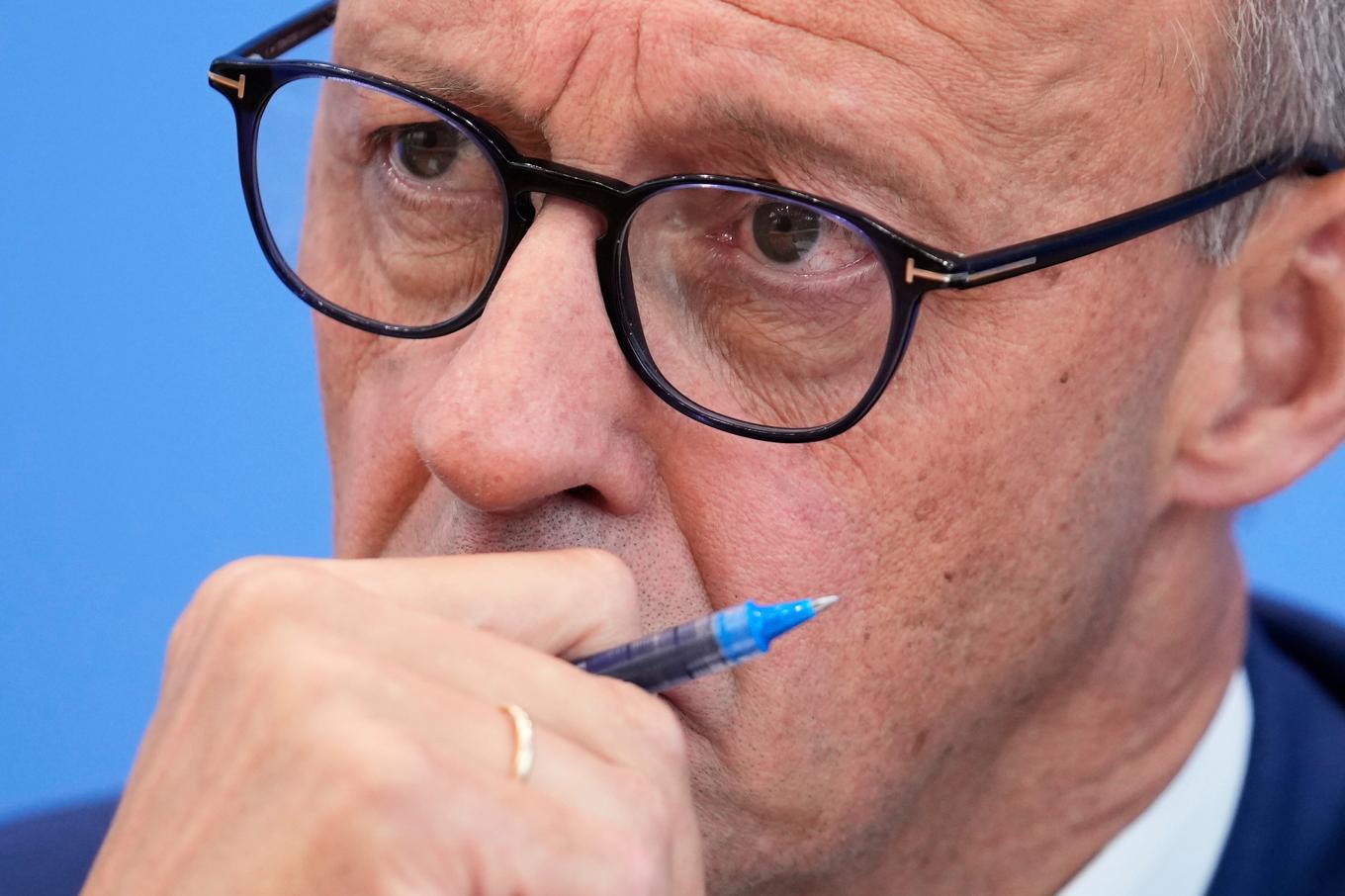 Tyskland, med förbundskansler Friedrich Merz i spetsen, vill inte se en omsättningsskatt på storföretag för att dra in pengar till EU:s budget. Arkivfoto. Foto: Ebrahim Noroozi/AP/TT