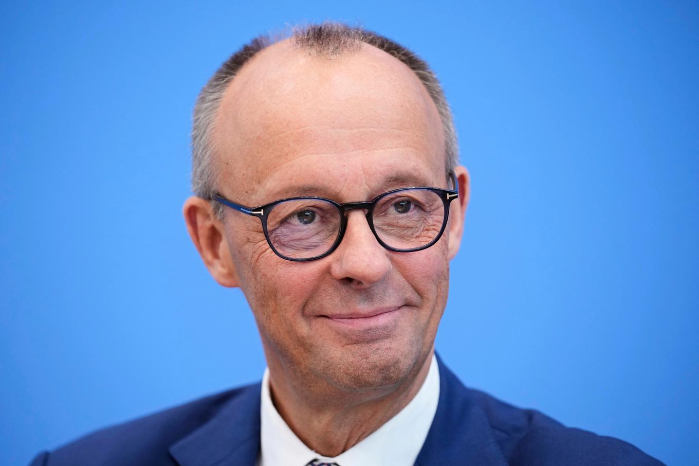Tysklands förbundskansler Friedrich Merz vid en presskonferens i Berlin. Foto: Ebrahim Noroozi/AP/TT