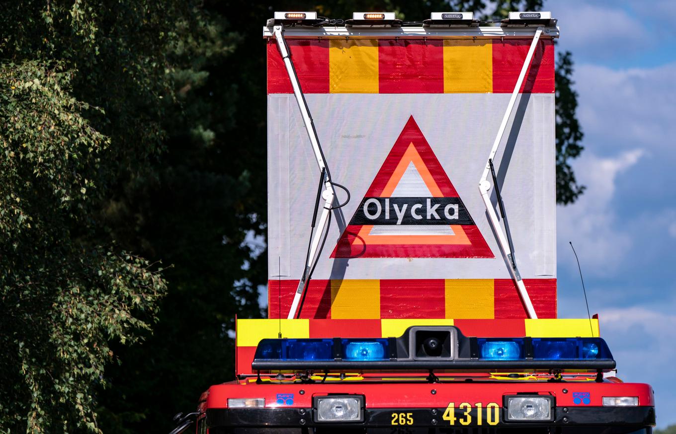 Polisen fick larm om olyckan strax efter 05-tiden på måndagsmorgonen. Arkivbild. Foto: Johan Nilsson/TT