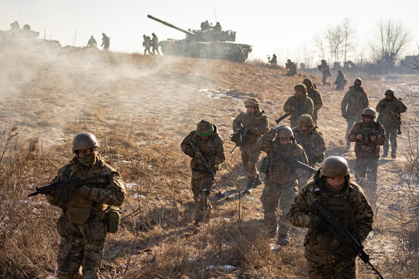 En svensk man har enligt uppgifter avlidit i strider i Donbas i östra Ukraina. Arkivbild. Foto: Vadim Ghirda/AP/TT