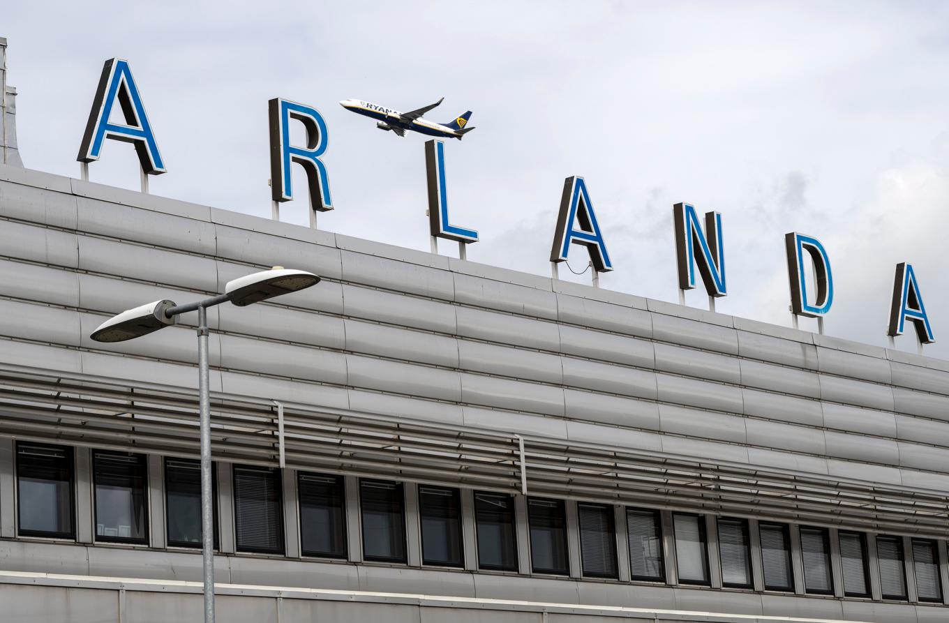 En pilot har gripits på Arlanda för misstänkt flygfylleri. Arkivbild. Foto: Anders Wiklund/TT
