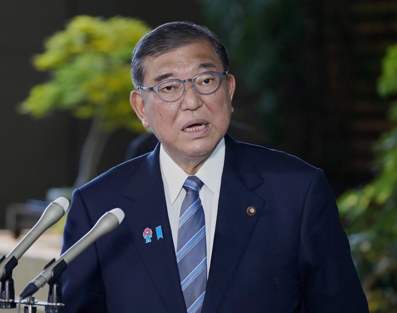 Japans premiärminister Shigeru Ishiba. Foto: Kyodo News via AP/TT