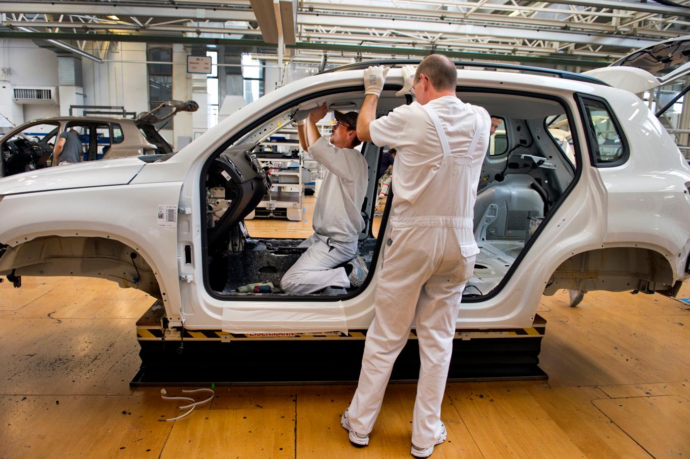 Den europeiska bilindustrin påverkas starkt av tullförhandlingarna mellan USA och EU. Arkivbild. Foto: Lars Pehrson/SvD/TT