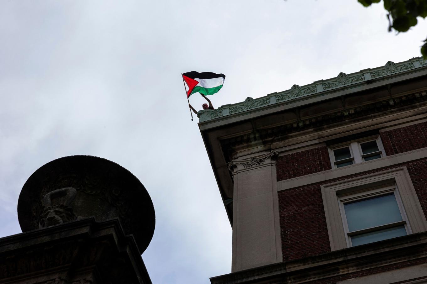 Trumpregeringen har kritiserat Columbia för att inte göra tillräckligt för att stävja antisemitism, bland annat kopplat till propalestinska demonstrationer på campus. Arkivbild. Foto: Michael M. Santiago/Pool via AP/TT