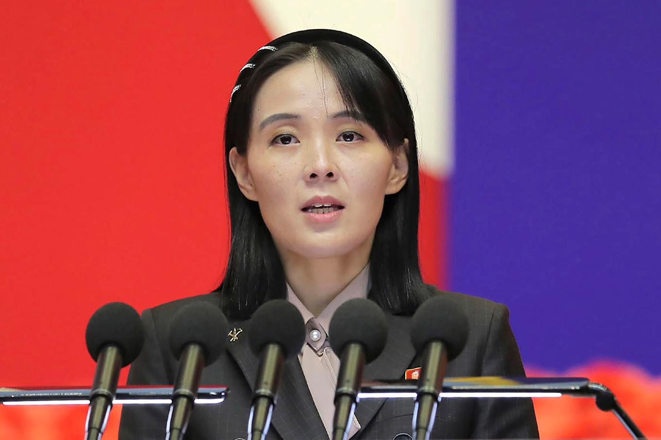 Kim Yo-Jung, syster till nordkoreanska ledaren Kim Jong-Un. Arkivbild. Foto: KCNA/Korea News Service via AP/TT