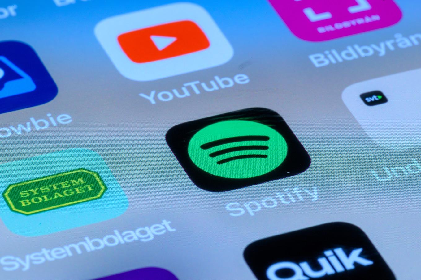 Delårsrapport från Spotify. Arkivbild. Foto: Magnus Lejhall/TT