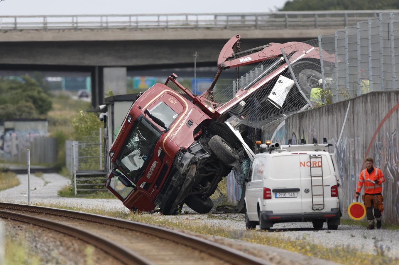 Det är stopp i tågtrafiken mellan Sverige och Danmark efter en trafikolycka i Malmö. Foto: Andreas Hillergren/TT