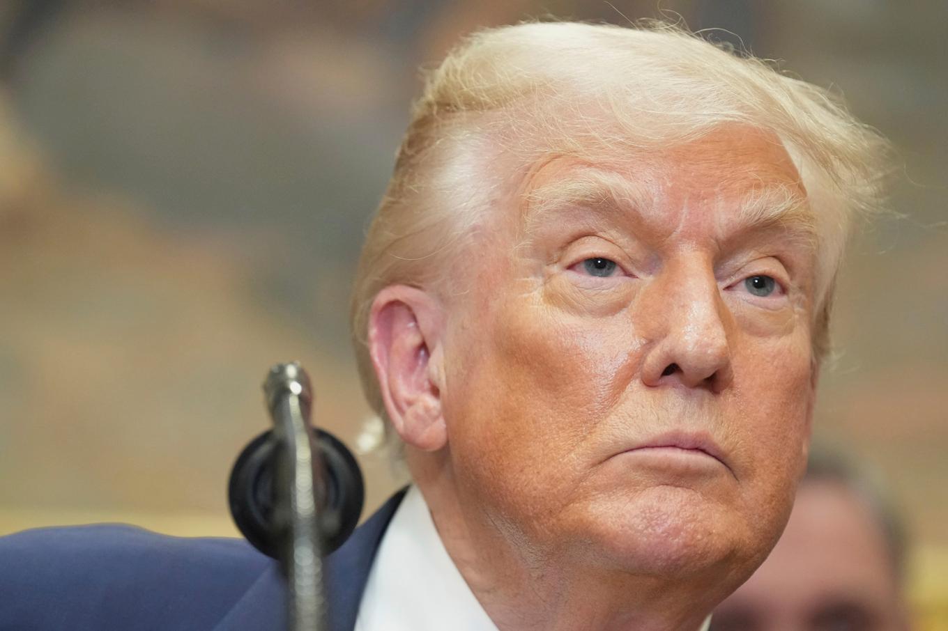 USA:s president Donald Trump i Vita huset på torsdagen. Foto: Jacquelyn Martin/AP/TT