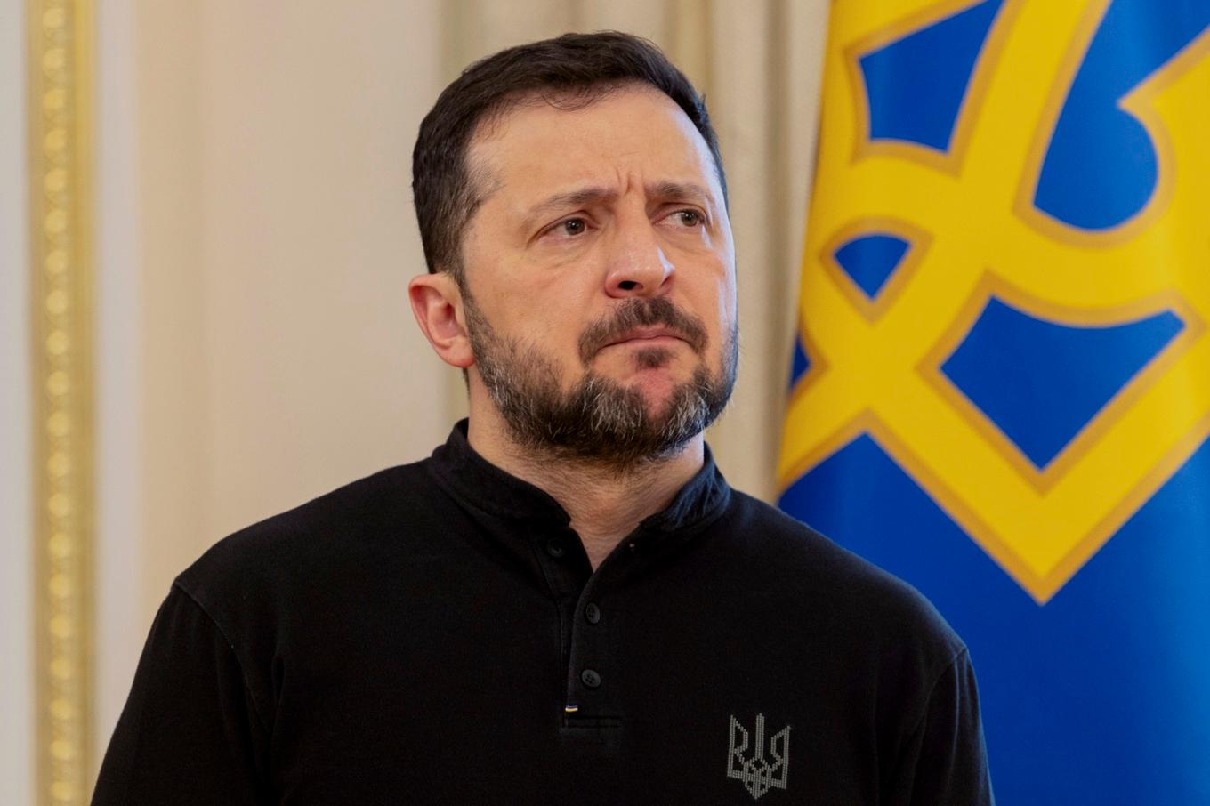 Ukrainas president Volodymyr Zelenskyj. Foto: Tetiana Dzhafarova/AP/TT