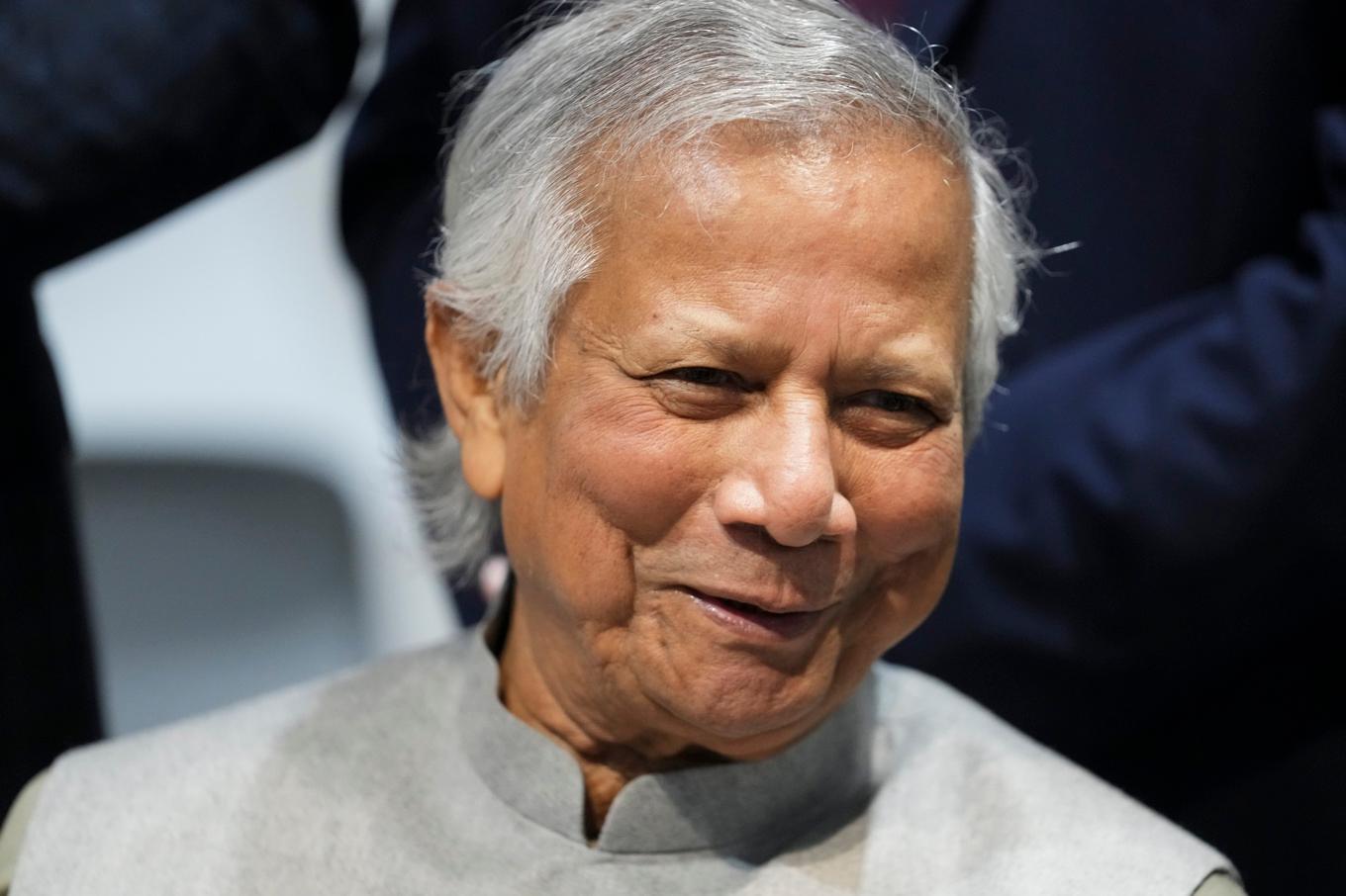 Bangladeshs interimsledare, fredspristagaren Muhammad Yunus. Arkivbild Foto: Sergei Grits/AP/TT