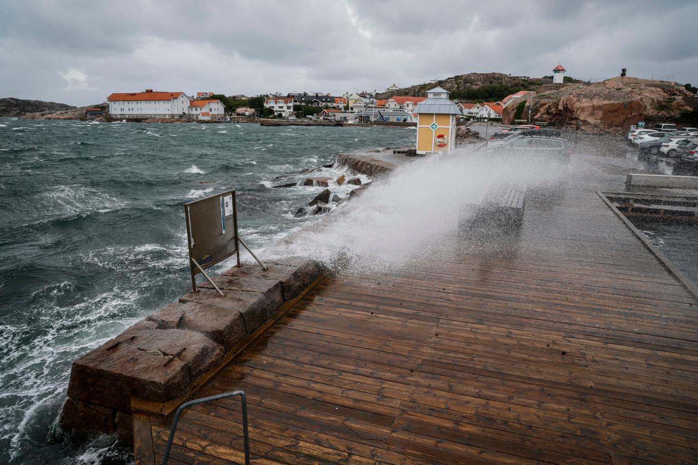 På onsdagen har vindarna avtagit efter stormen Floris som drog in över Bohuskusten och Lysekil på tisdagen. Arkivbild. Foto: Adam Ihse/TT