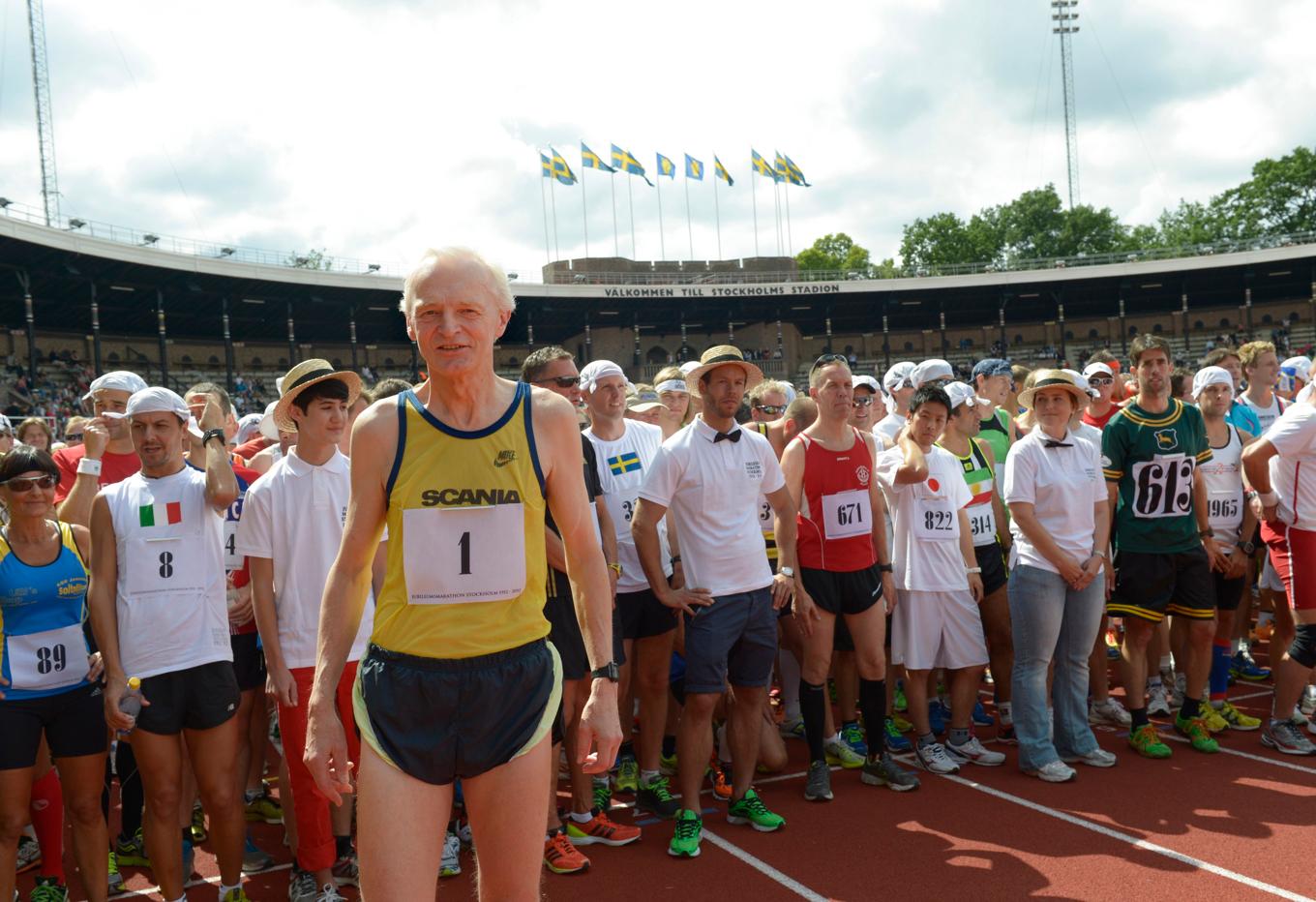 Maratonlöparen Kjell-Erik Ståhl har dött. Arkivbild. Foto: Bertil Ericson/TT