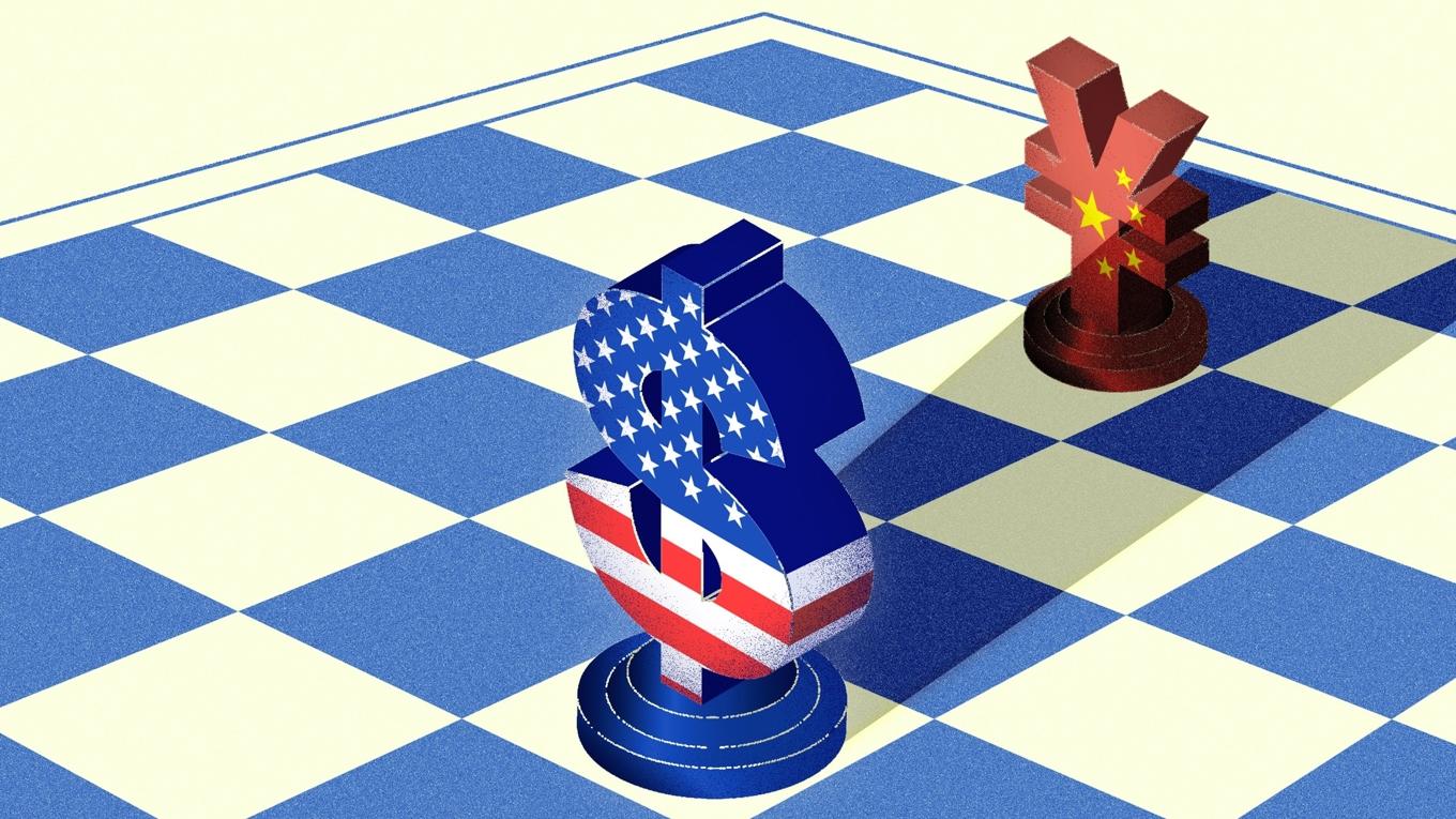 Experter tror att dollarns ställning som ledande världsvaluta kommer att utmanas av Kina. Illustration: Epoch Times, Shutterstock, Getty Images