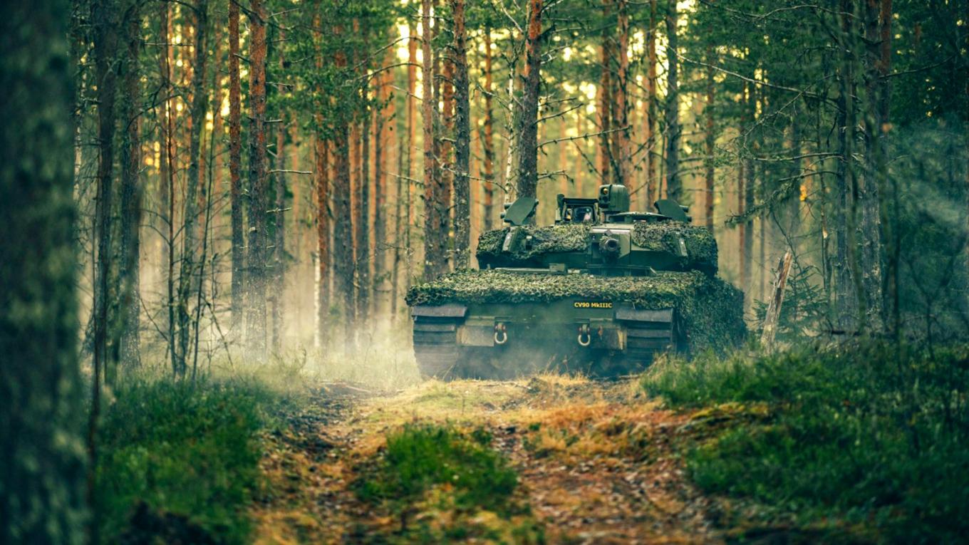 CV90 är en svensk bandgående infanteristridsfordonsfamilj utvecklad av BAE Systems Hägglunds. Foto: Pressbild/BAE Systems Hägglunds