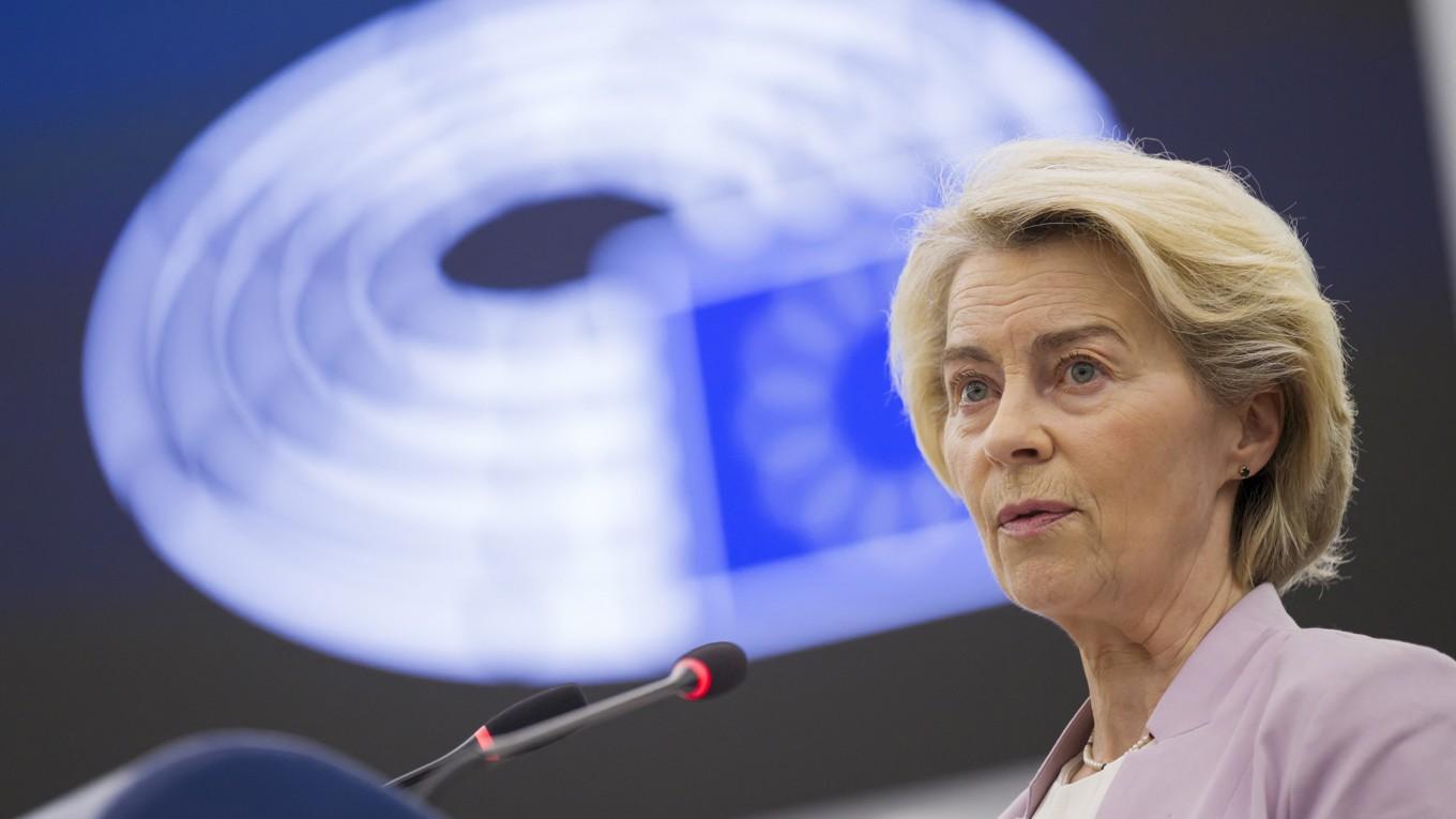 EU-kommissionens ordförande Ursula von der Leyen. Foto: Jean-Christophe Verhaegen/AFP via Getty Images