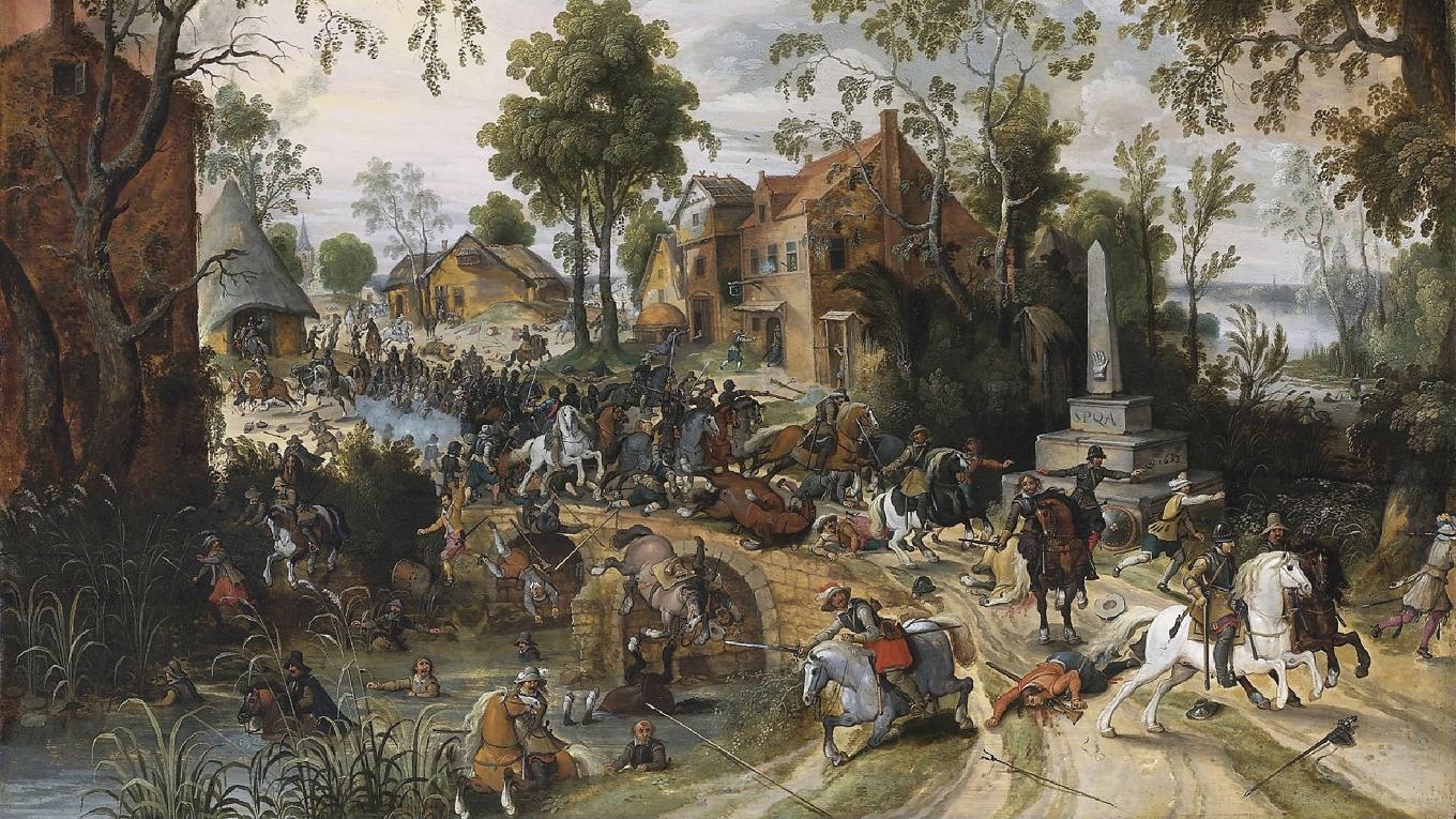 Trettioåriga kriget – skådeplats för dramatik och massdöd. Målning av Sebastian Vrancx (1573–1647). Foto: Public Domain