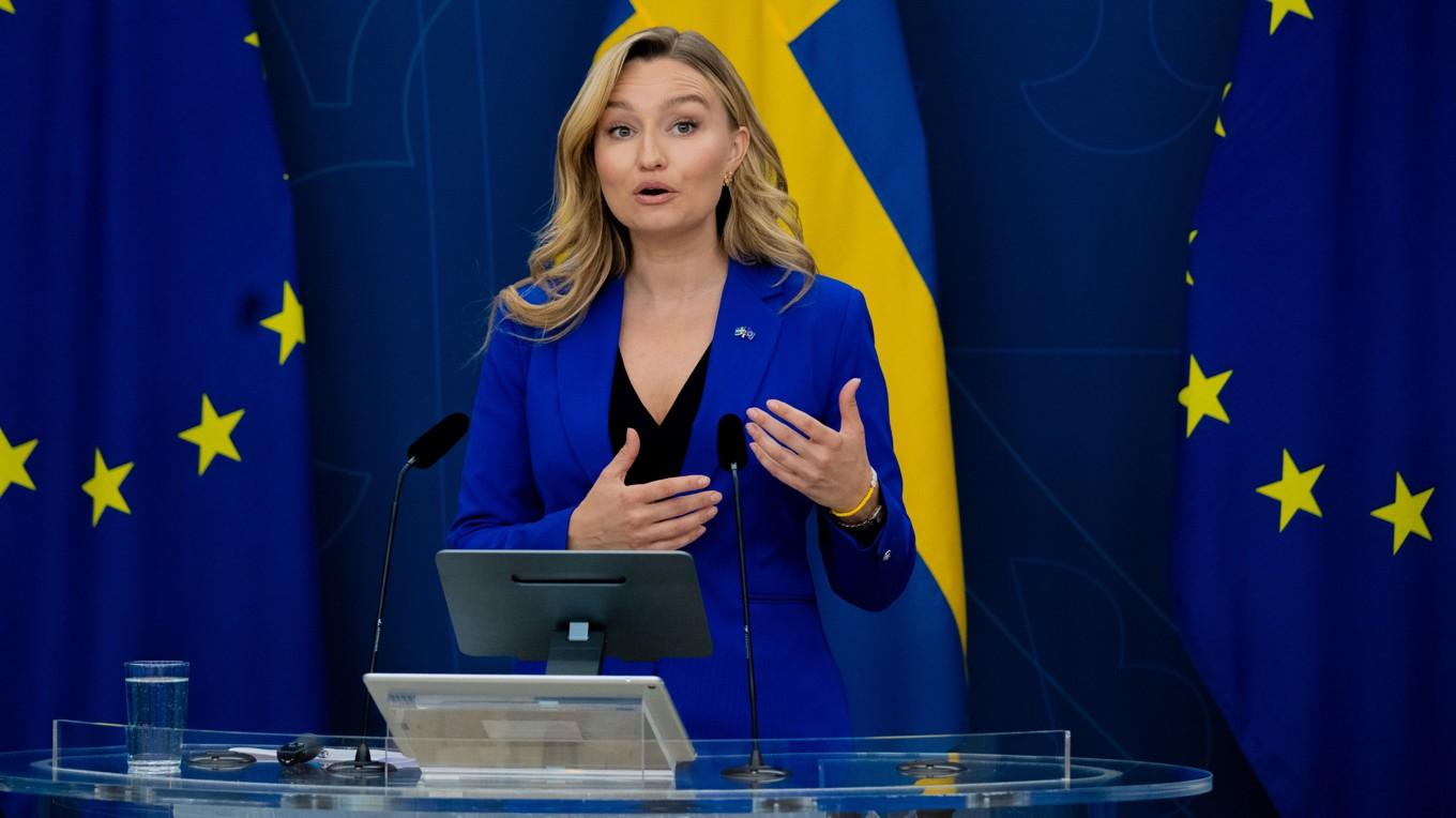 Energi- och näringsminister Ebba Busch (KD). Foto: Roger Sahlström