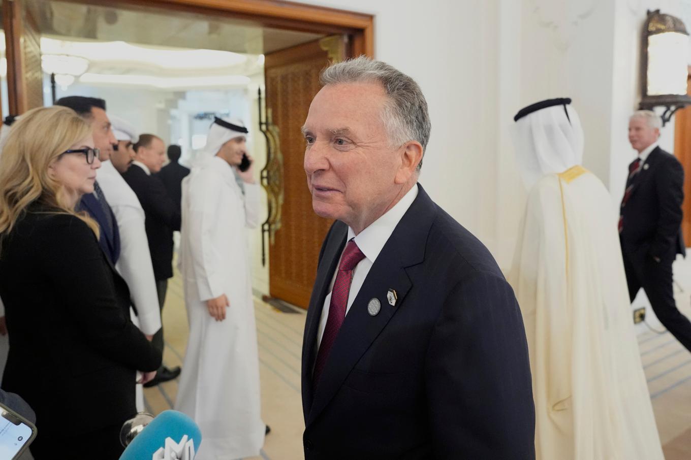 USA:s särskilda sändebud Steve Witkoff, här i Vita huset efter ett möte i maj med Qatar premiärminister. Foto: Alex Brandon/AP/TT