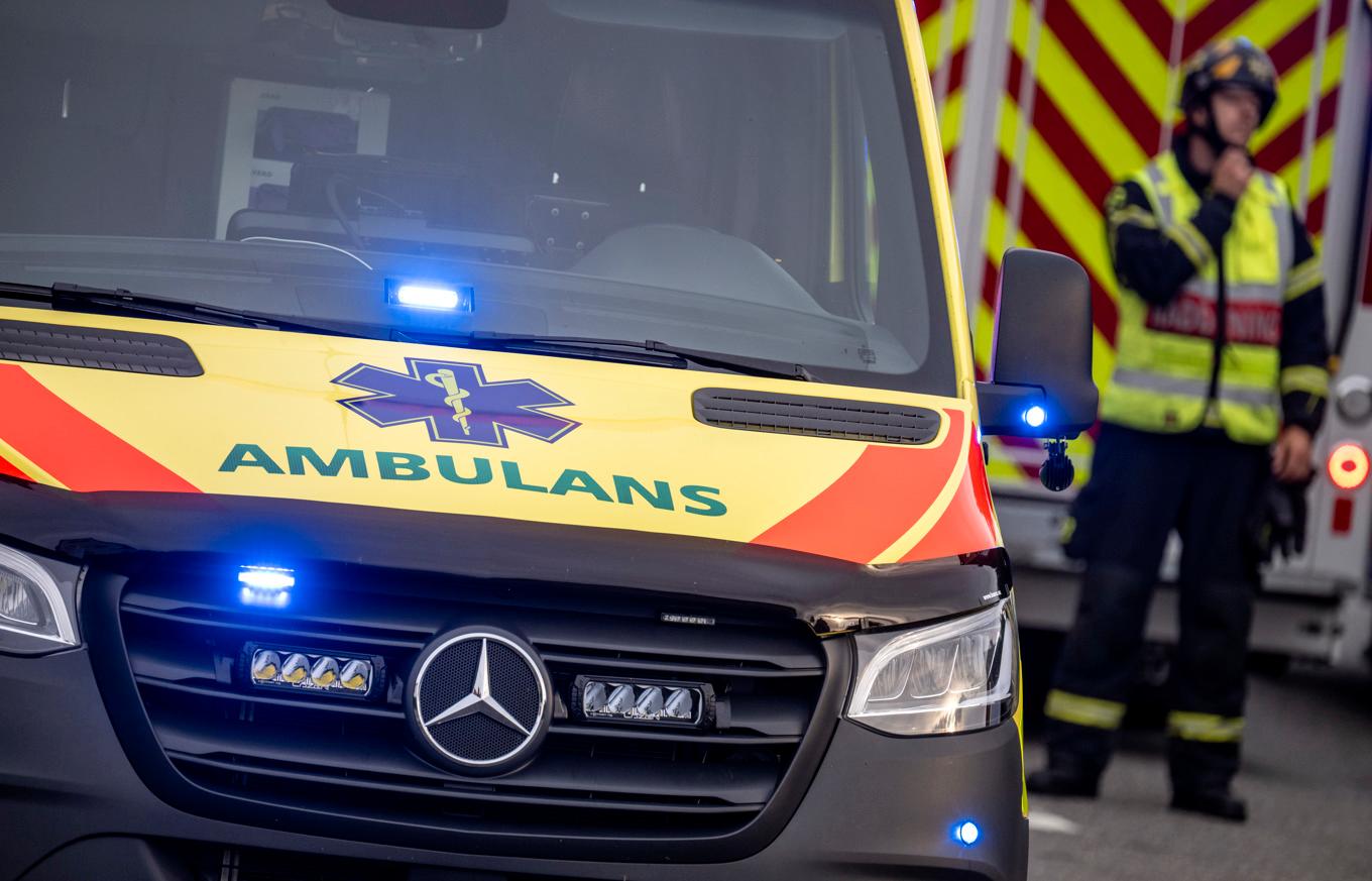 En man har dött efter en kraftig brand i Skövde under natten. Arkivbild. Foto: Johan Nilsson/TT