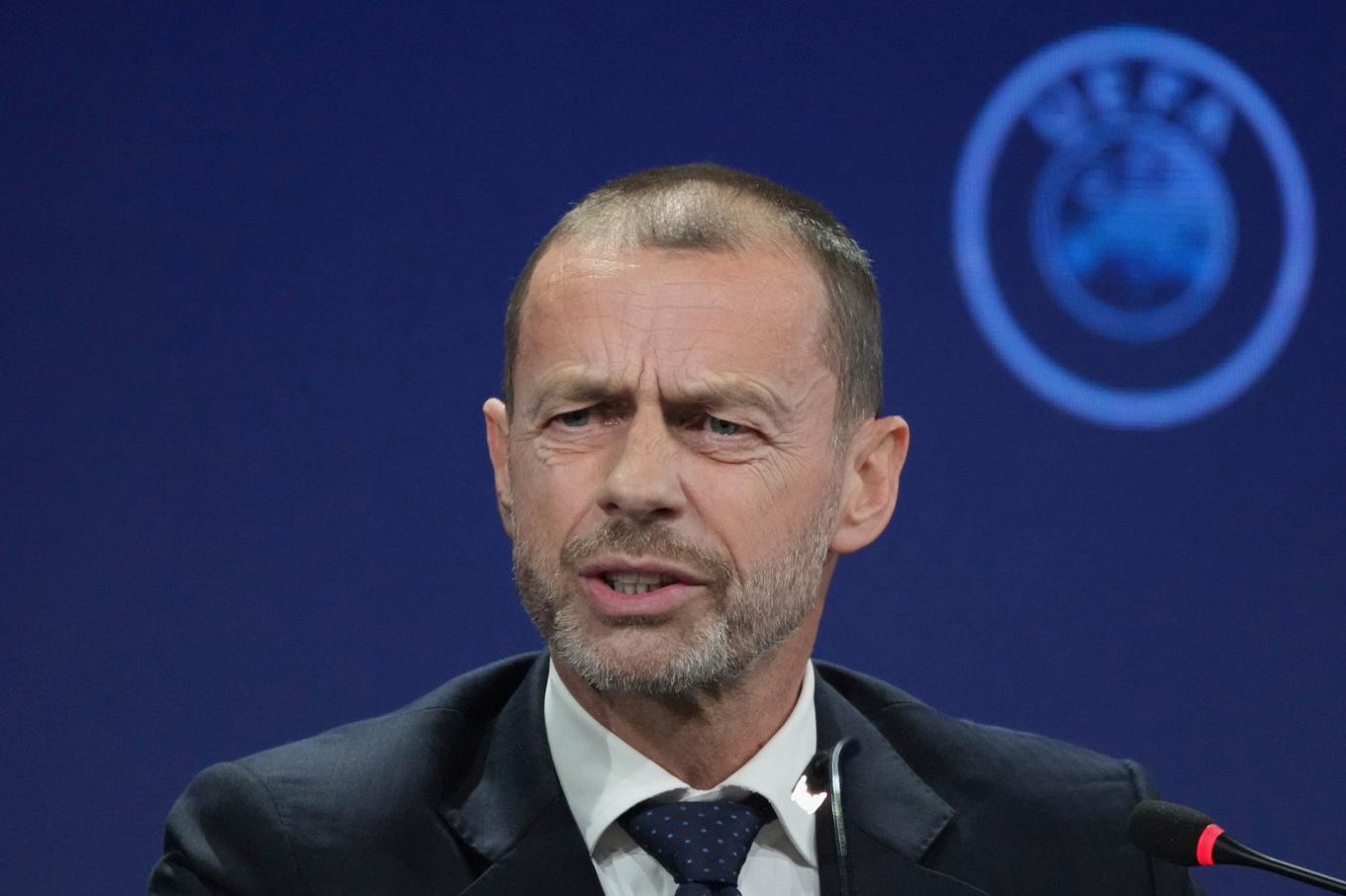 Uefas ordförande Aleksander Ceferin. Arkivbild. Foto: Darko Vojinovic/AP/TT