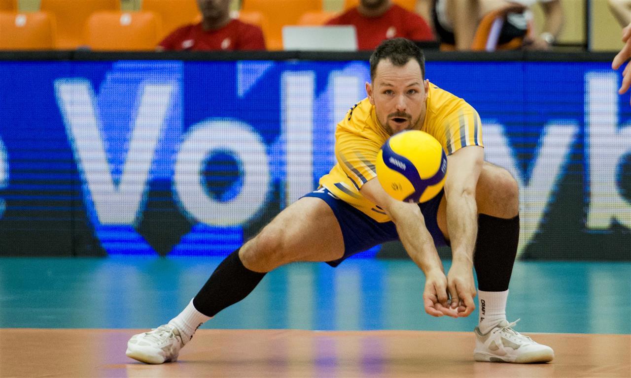 Viktor Lindberg, lagkapten i svenska volleyboll-landslaget, njuter av att drömmen om EM blivit verklighet. Arkivbild. Foto: CEV/Svensk Volleyboll/TT