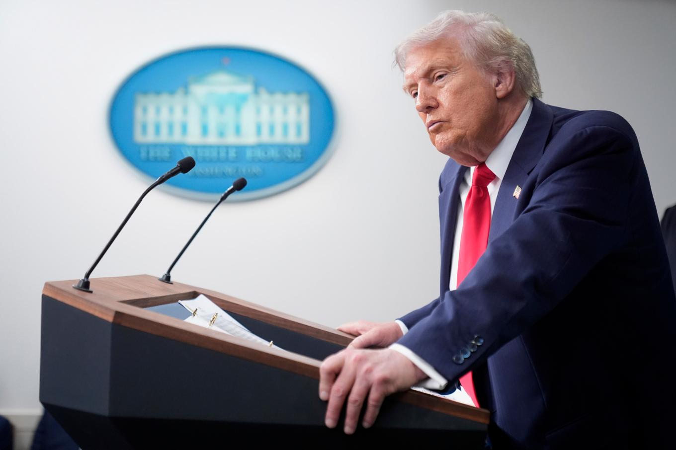 USA:s presidetn Donald Trump. Foto: Mark Schiefelbein/AP/TT
