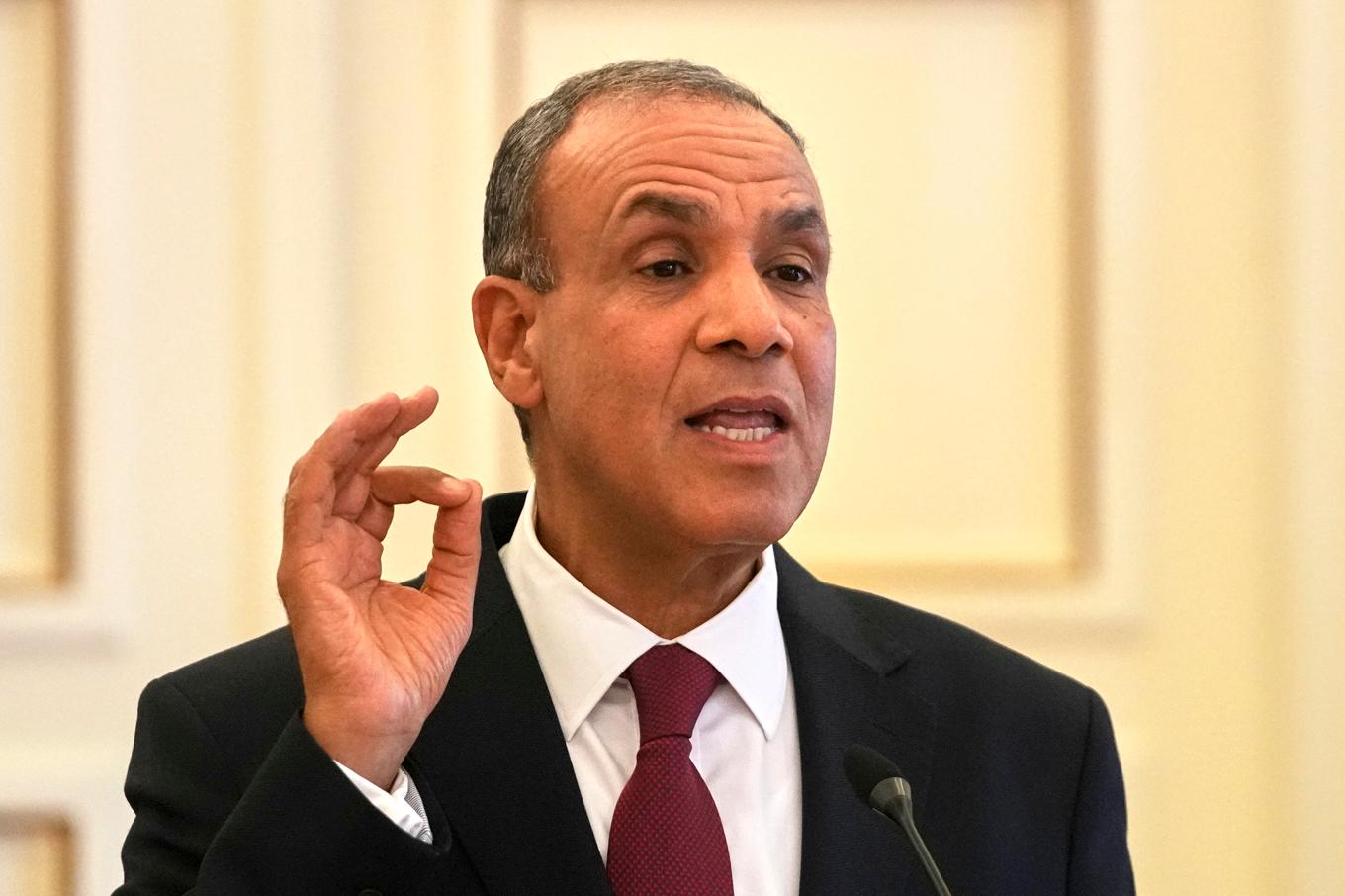 Turkiets utrikesminister Badr Abdeldatty under ett möte i Grekland tidigare i augusti. Foto: Thanassis Stavrakis/AP/TT