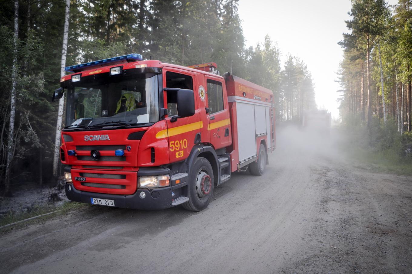 Den redan stora brandrisken blir större när temperaturen stiger. Arkivbild. Foto: Mats Andersson/TT