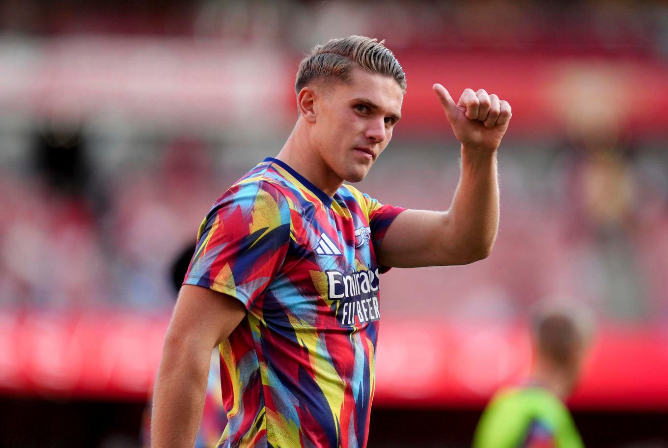 Svenske landslagsstjärnan Viktor Gyökeres ska försöka ösa in mål för sin nya klubb Arsenal. Arkivbild. Foto: John Walton/AP/TT