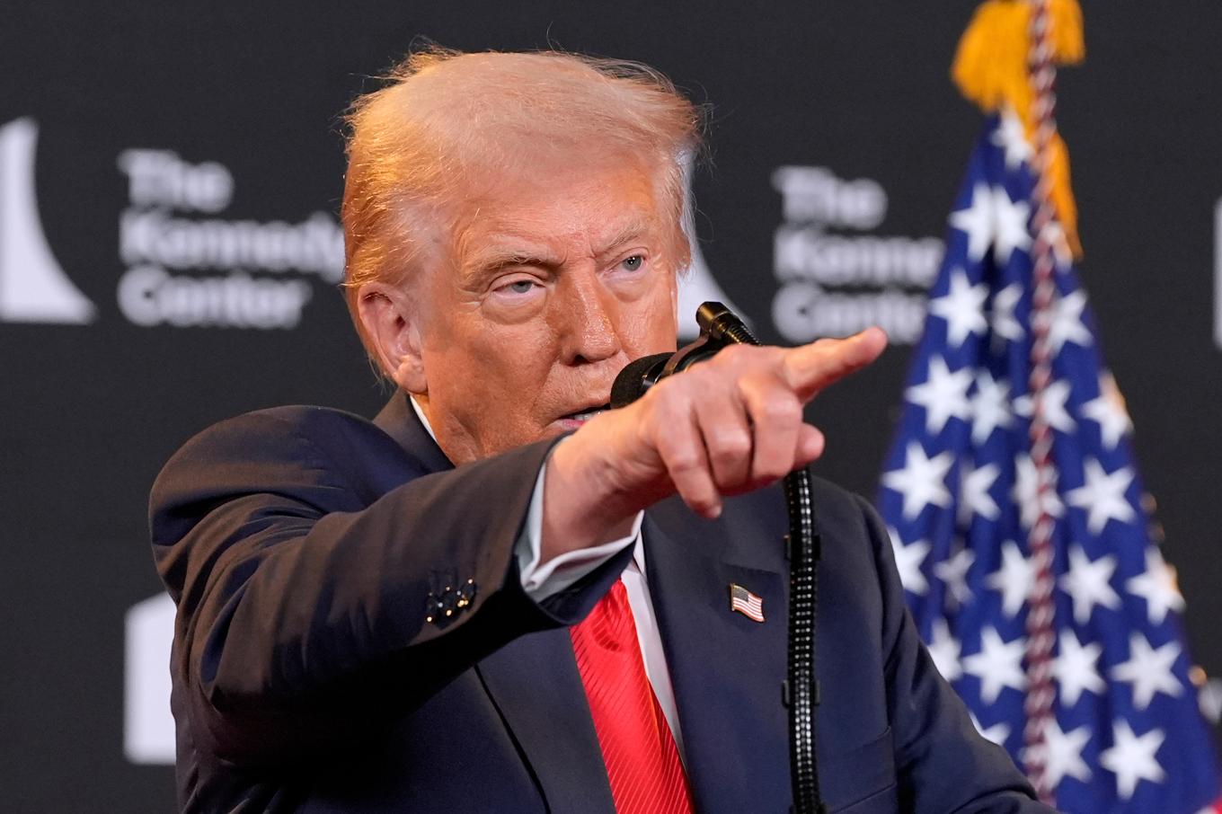 USA:s president Donald Trump på onsdagen. Foto: Alex Brandon/AP/TT