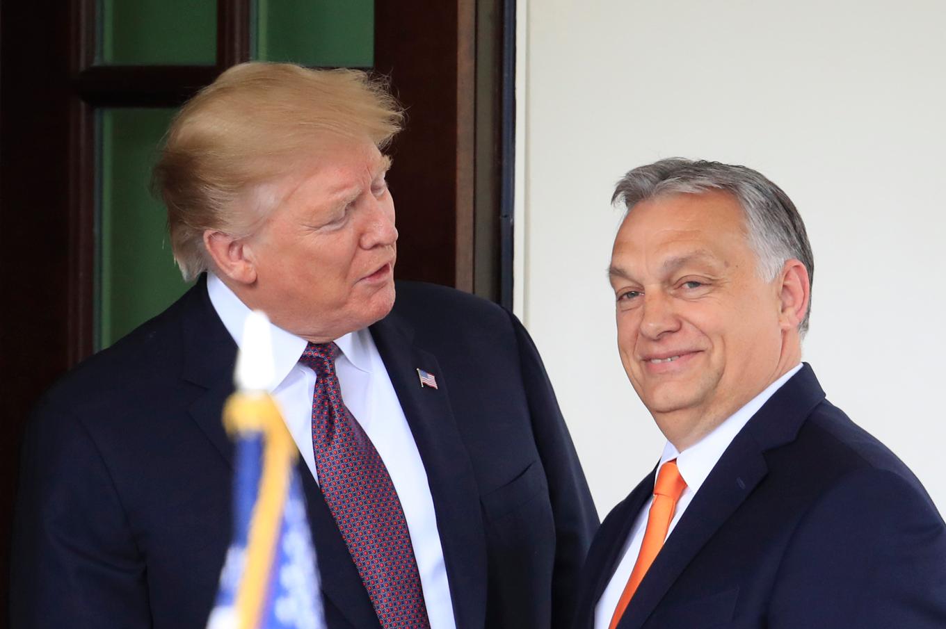 USA:s president Donald Trump välkomnar Ungerns premiärminister Viktor Orbán till Vita huset. Arkivbild. Foto: Manuel Balce Ceneta/AP/TT