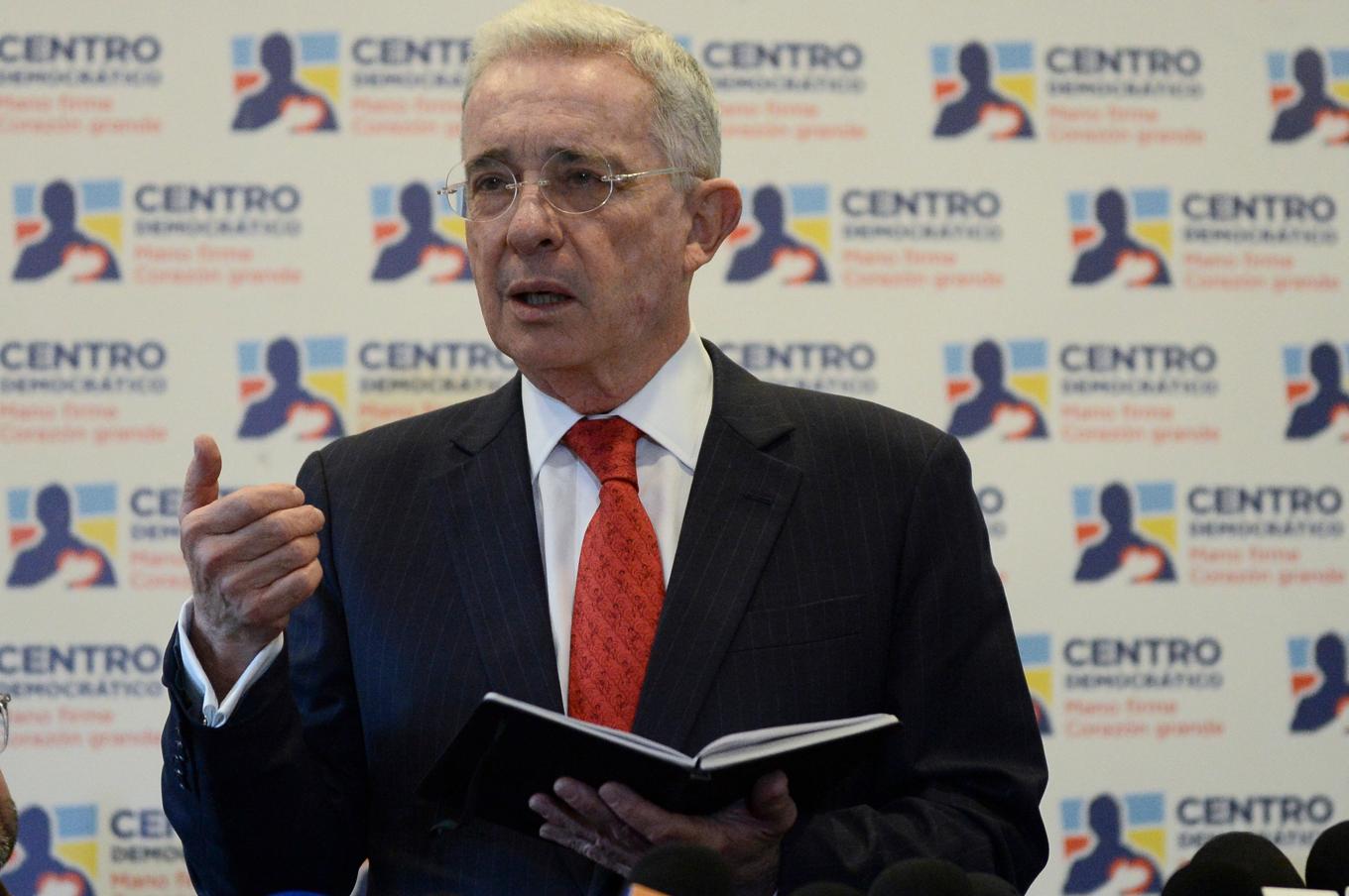 Colombias expresident Álvaro Uribe. Arkivbild. Foto: Lina Gasca/AP/TT