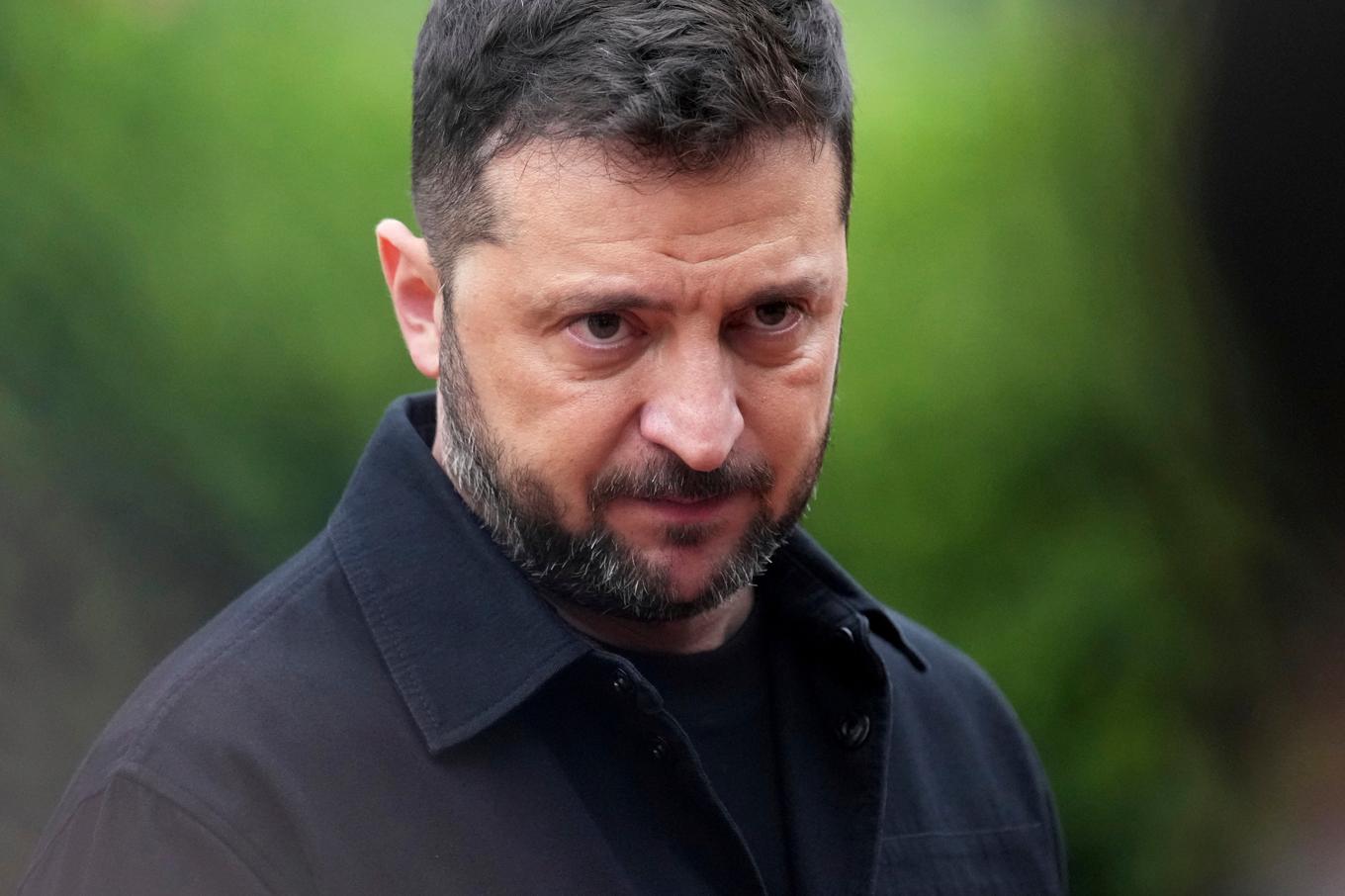 Ukrainas president Volodymyr Zelenskyj utanför Vita huset i Washington i måndags. Foto: Jacquelyn Martin/AP/TT