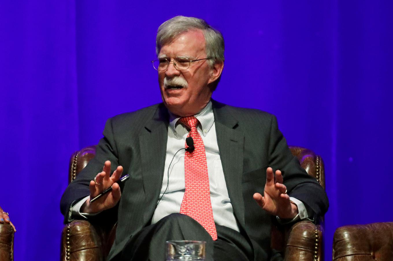 USA:s före detta nationella säkerhetsrådgivare John Bolton på ett seminarium i Nashville 2020. Foto: Mark Humphrey/AP/TT