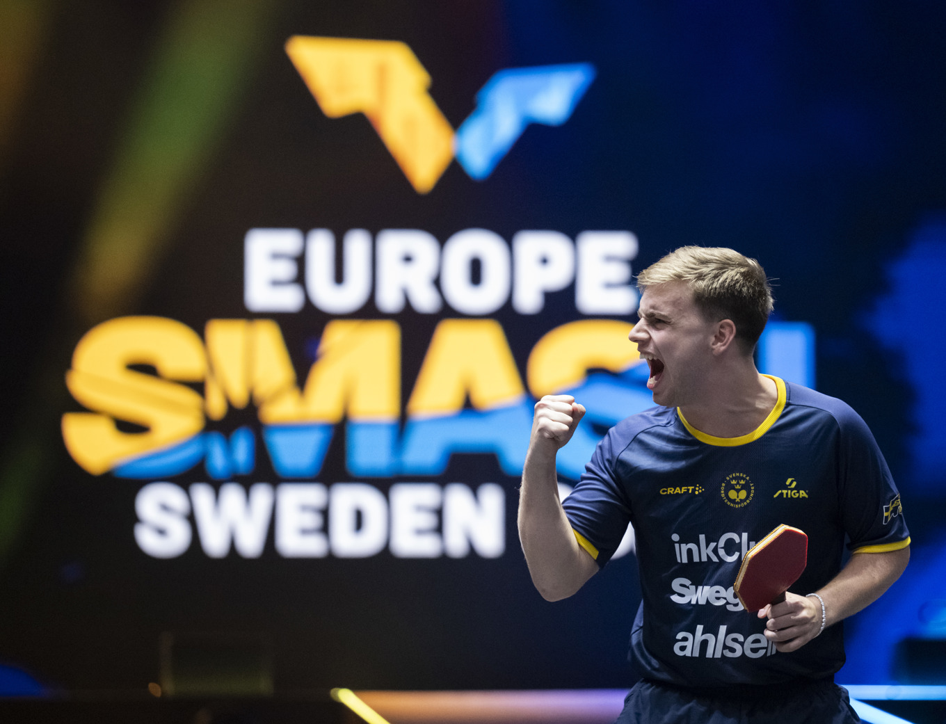 Truls Möregårdh har gått vidare till semifinal i Europe Smash. Foto: Johan Nilsson/TT